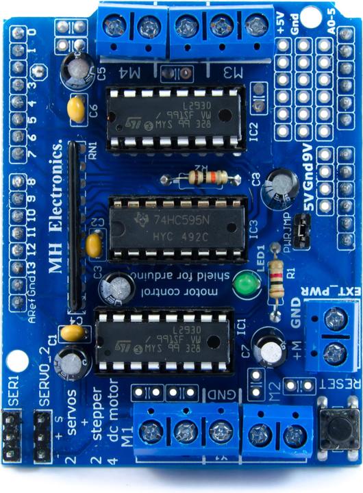 Image du produit Purecrea Bouclier de contrôle moteur pour Arduino V1.0 avec L293D