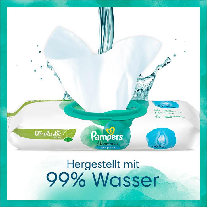 Actual product image Pampers Harmonie Aqua (432 Piece)