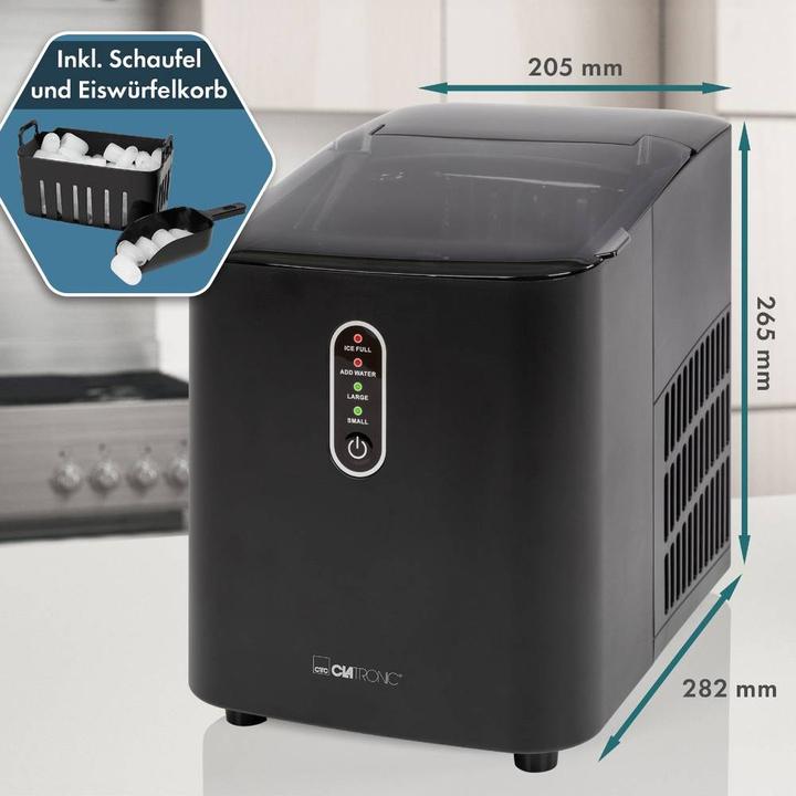 Immagine prodotto Clatronic EWB 3798black Fabbricatore di cubetti di ghiaccio da 1,1 l (Spina CH)