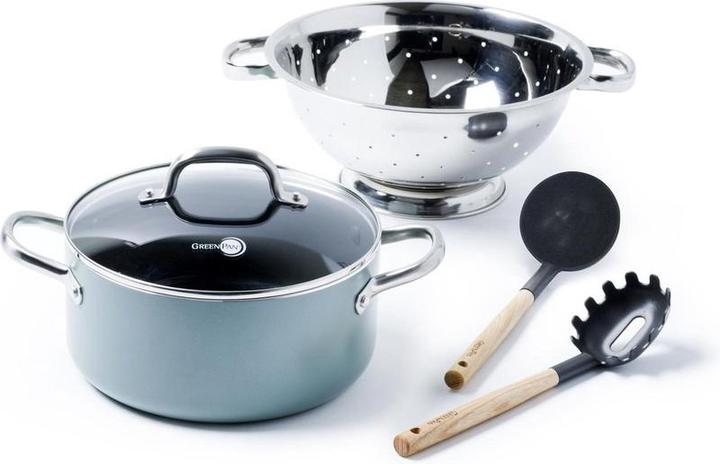 Actual product image Greenpan Pot set and accessories MAYFLOWER 5 elements (Pan set + pot set, Ceramic)