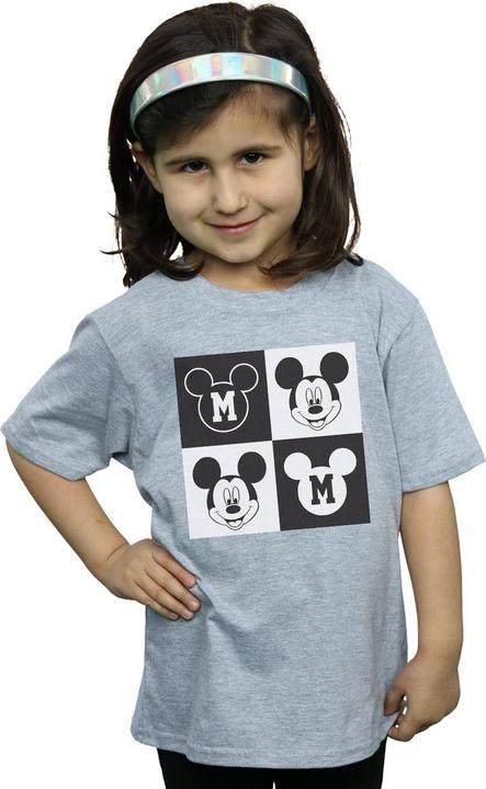 Immagine prodotto Disney Mickey Mouse Smiling Squares Maglietta Ragazze (128)