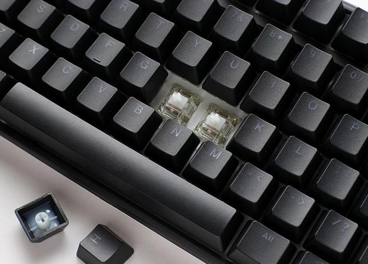 Actual product image Ducky One 3 Classic Black/White TKL Gaming Keyboard, RGB LED - MX-Black (DE, Cable)