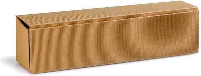Actual product image Transpak Flat gift box dimensions 385x92x96mm natural open flute natural (50 x)