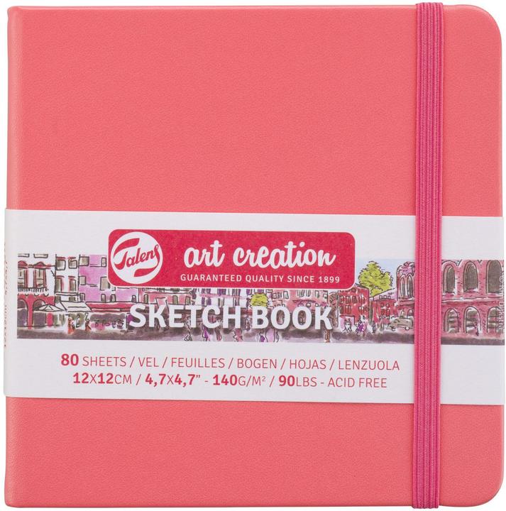 Image du produit Talens Cahier de coloriage 12 x 12 cm rouge corail (12 x 12 cm)