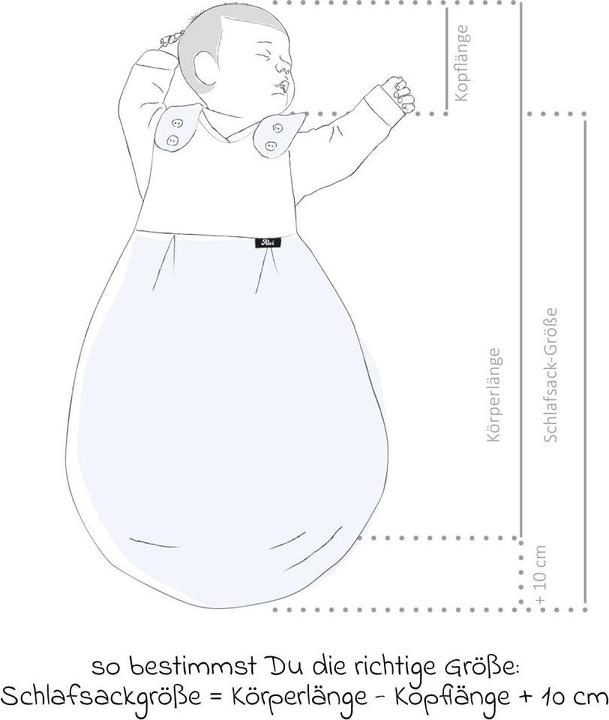 Actual product image Alvi Schlafsäcke Baby-Mäxchen Aussensack - Pretty - Gr. 68 (2.5 TOG)
