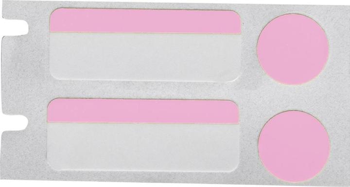 Produktbild Brady B33-304-494-PK, Polyester, Weiss/Pink, glänzend, 25.40 x 9.53 mm, mit Deckeletikett (Pink) 9.