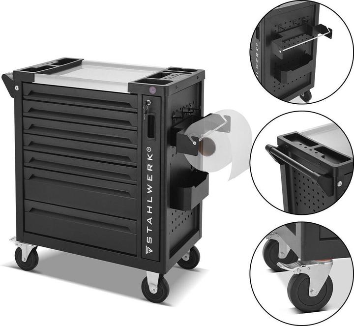 Produktbild Stahlwerk Werkstattwagen EAGLE Werkzeugwagen Montagewagen Werkzeug Organizer (1 x)