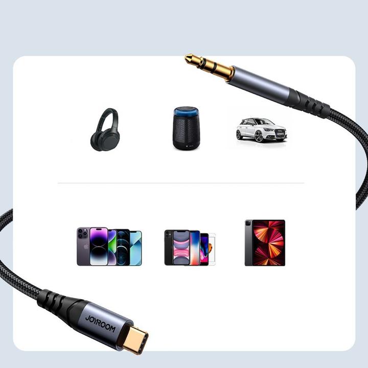 Actual product image Joyroom USB-C – 3.5mm Klinke (1.20 m, 3.5mm jack (AUX))