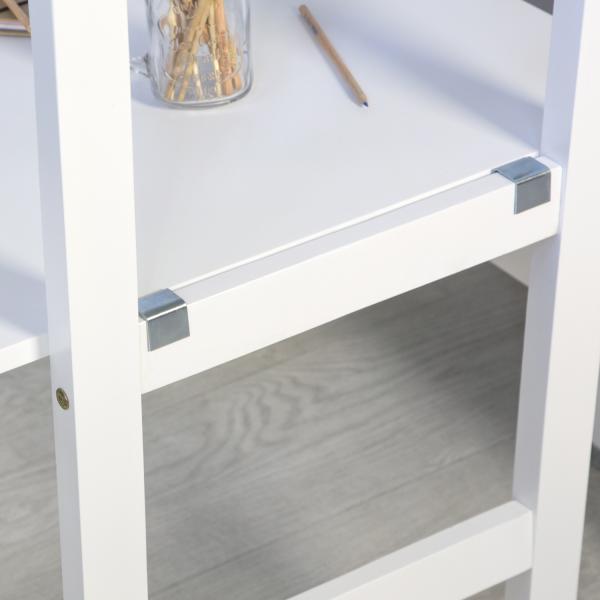 Produktbild Homestyle4u Kinderbett Hochbett mit Schreibtisch und Sitzkissen (90 x 200 cm)