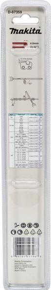 Immagine prodotto Makita Lima rotonda 4,0 mm 2 pezzi (256 mm)
