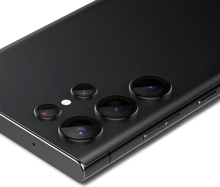Actual product image Spigen Optics Pro Camera Sam S23 Ultra 2szt./2pcs czarny/black AGL05950 (2 Piece, Samsung Galaxy S23 Ultra)