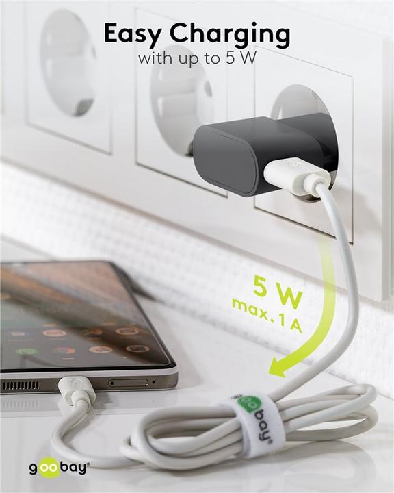 Actual product image Goobay USB A charger (5 W)