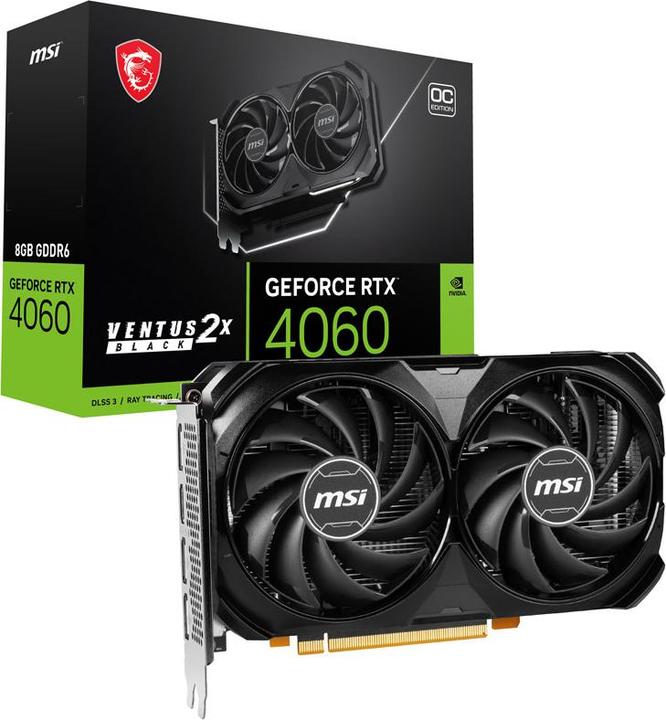 Produktbild MSI GeForce RTX 4060 VENTUS 2X 8G OC (8 GB)