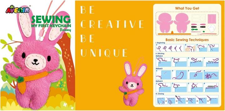 Image du produit Avenir Kit de couture porte-clés lapin