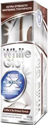 Actual product image White Glo SET Coffee & Tea Drinkers Formula pasta wybielająca usuwająca osad z kawy i herbaty