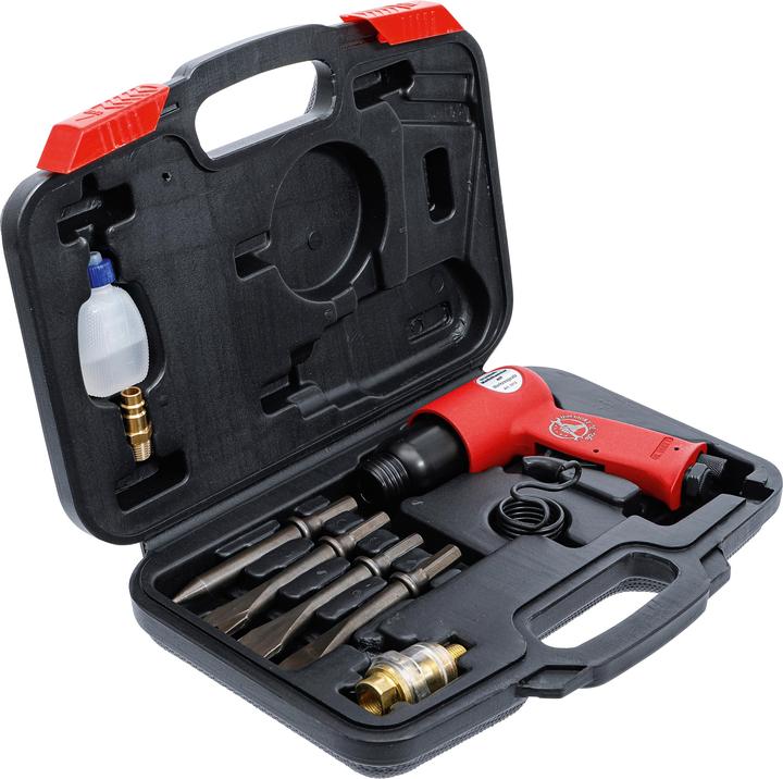 Actual product image BGS Air Hammer Chisel Set 8 pcs. (Rechargeable battery operated)