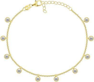 Actual product image Brilio Silver - Gold-plated bracelet with zircons BRC78Y