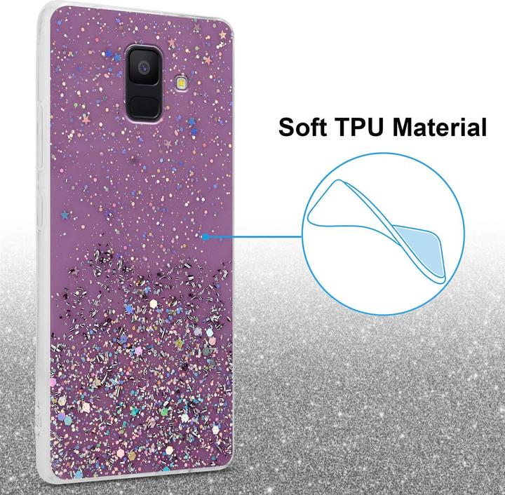 Actual product image Cadorabo TPU cover sparkling glitter (Samsung Galaxy J6 (2018))