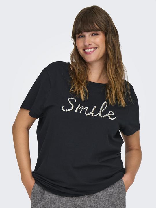 Image du produit Only Coupe normale Col rond Curve Top T-shirt (L)