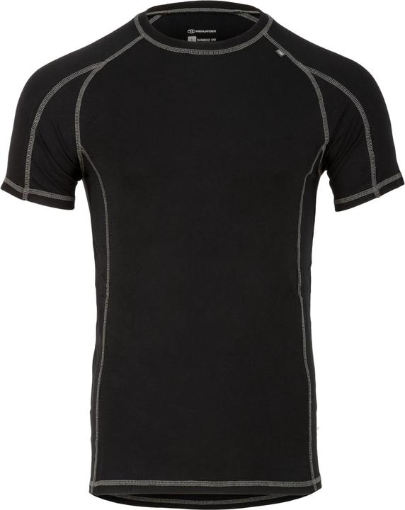 Image du produit Highlander Bamboo 190 Mens S/S Top Noir Xxl (XXL)