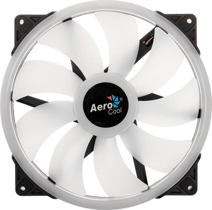 Produktbild AeroCool Duo 20 Computergehäuse Ventilator 20 cm Schwarz (200 mm, 1 x)