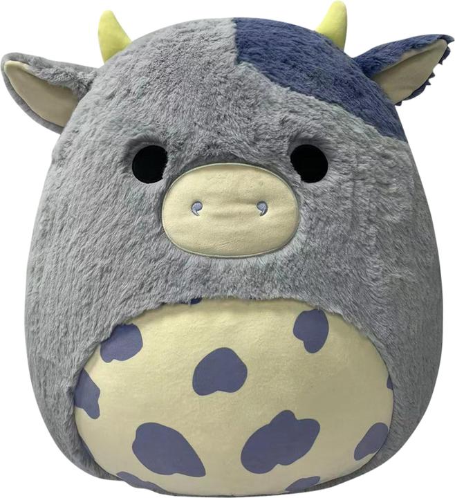 Actual product image Squishmallows Fuzz A Mallows - Bubba Cow (50 cm)