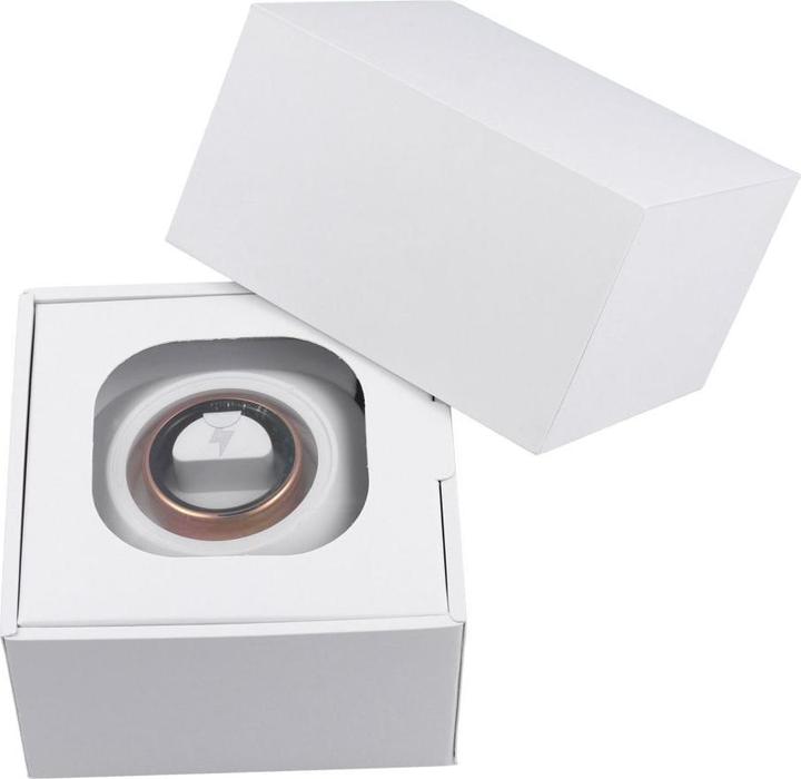 Actual product image OEM Smart device Smart Ring R11M - smart steel ring with charging box Size 8 (18,1mm) gold (8, Gold)