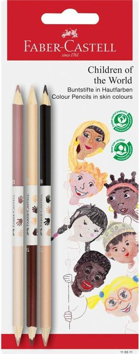 Actual product image Faber-Castell Children of the World (Pink, Beige, Black, Brown, 3 x)