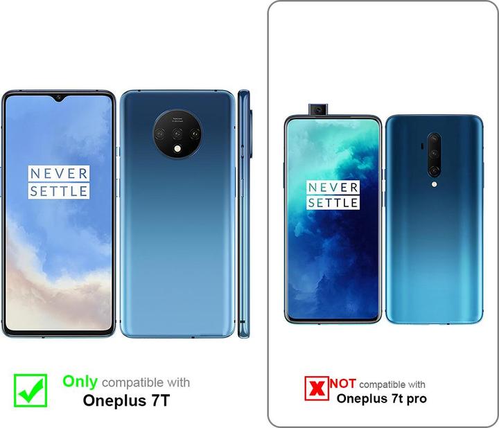 Actual product image Cadorabo Book with stand function cover (OnePlus 7T)