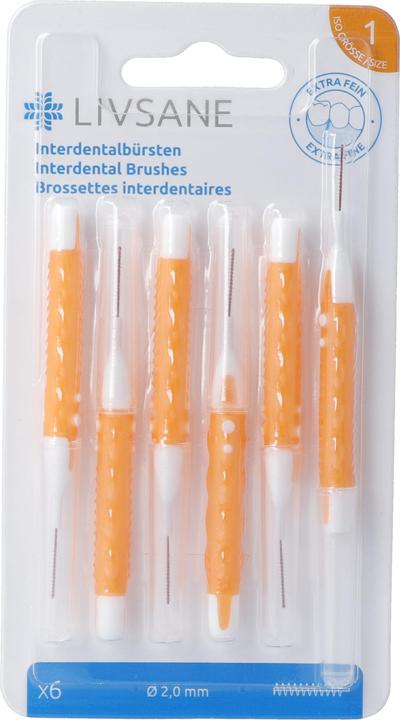 Image du produit Livsane Brossettes interdentaires extra fines (6 x, 1 mm)