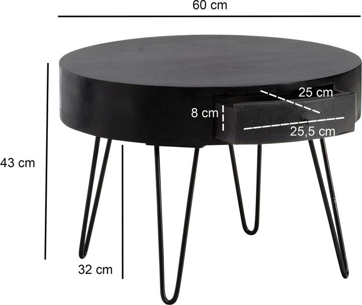 Produktbild FineBuy Couchtisch (60 x 60 x 43 cm)