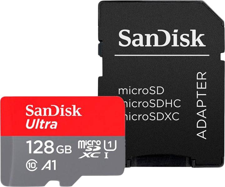 Produktbild SanDisk Ultra mit Adapter (128 GB, microSDXC, U1, UHS-I)