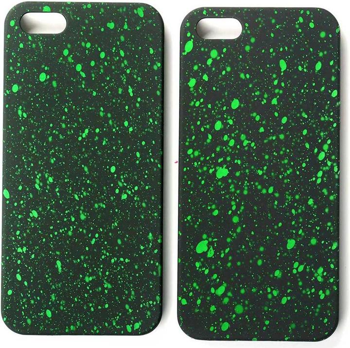 Actual product image König Design Mobile Cover Protection Case Bumper Shell for Apple iPhone 5 5s SE 3D Stars Green (Apple iPhone 5)
