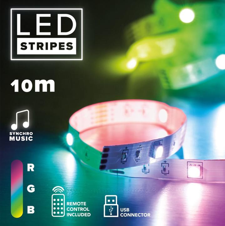 Actual product image Cellularline LED Stripes Multicolor 10mt Univ. (Multicoloured, 1000 cm, Indoor)