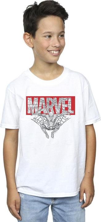Image du produit - T-shirt SPIDER MAN LOGO RED - Garçon (140, 146)