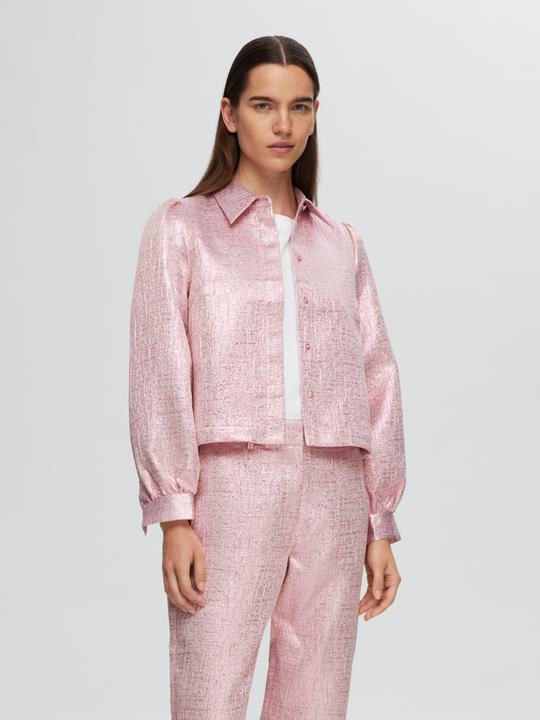 Actual product image Selected Femme Metallic jacquard shirt (38)