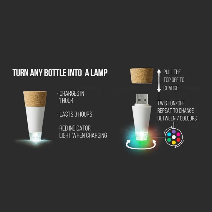 Image du produit Suck UK Lumière de bouteille multicolore (0.02 m)
