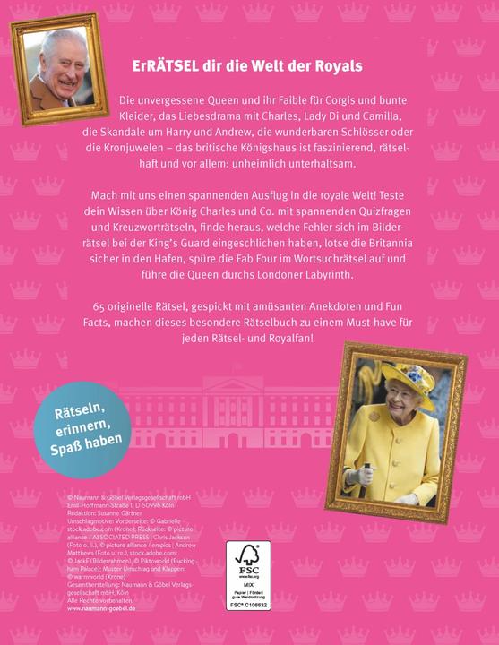 Produktbild Die Royals Rätselbuch (Deutsch, 2023)