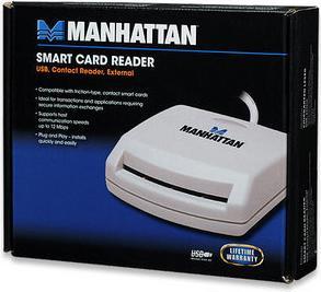 Productafbeelding Manhattan Smartcardlezer - USB - wit (USB)