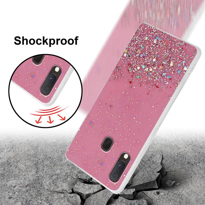 Produktbild Cadorabo TPU Cover funkelnder Glitter (Samsung Galaxy A20e, Samsung Galaxy A10e)
