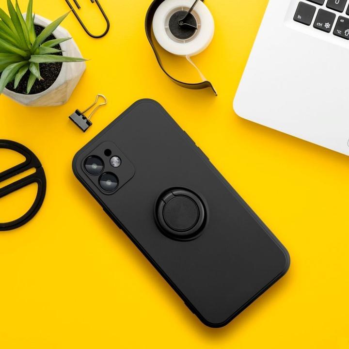 Actual product image OEM Back panel cover SILICONE RING case for SAMSUNG A16 5G / A16 4G black