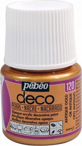 Image du produit Pebeo Deco Couleur acrylique nacrée (Or ancien, 45 ml)