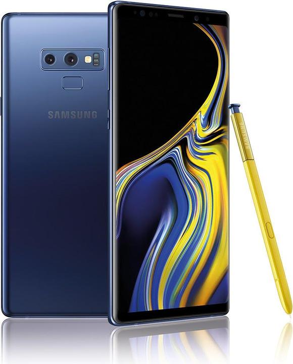 Image du produit Samsung Galaxy Note 9 EU (128 Go, Ocean Blue, 6.40", Double SIM hybride, 12 Mpx, 4G)