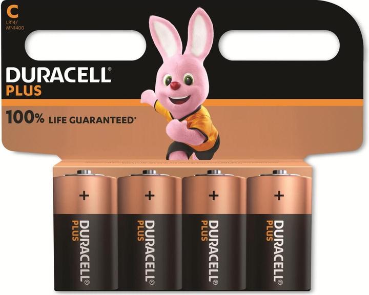 Productafbeelding Duracell Plus (4 Pcs., C, 7750 mAh)