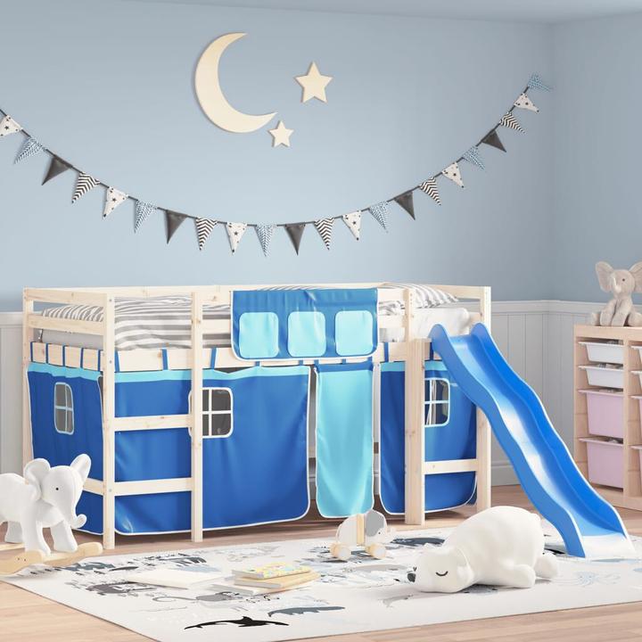 Immagine prodotto VidaXL Tende per letto a soppalco in poliestere blu,Colore: blu (100 x 75 cm, 34 x 75 cm, 60 x 75 cm, 85 x 76 cm, 80 x 43 cm)