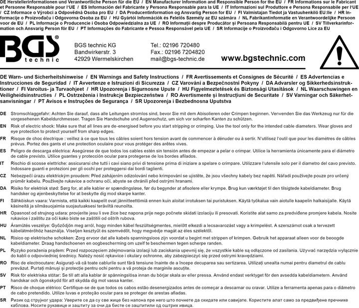 Produktbild BGS Kabelschuhzange (215 mm)