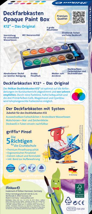 Image du produit Pelikan Boîte d'encres opaques K12 (Multicolore, 49.50 ml)