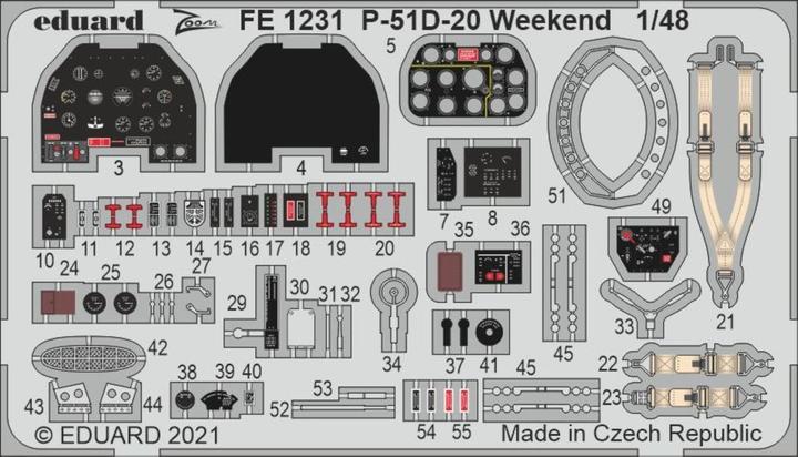 Immagine prodotto Eduard Weekend P-51D-20 per