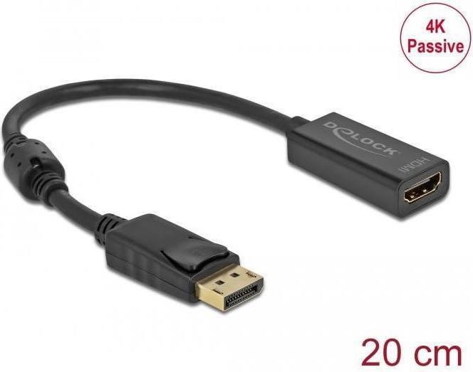Produktbild Delock DisplayPort – HDMI Adapter (20 cm)