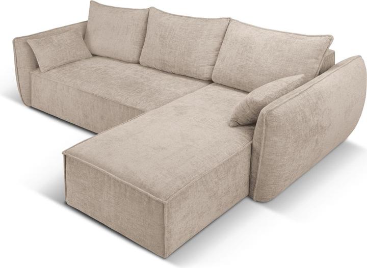 Actual product image Micadoni Right Corner Sofa With Bed Function And Box, "Kaelle", 4 Seats, 252x165x87Made in Europe (Corner sofa)